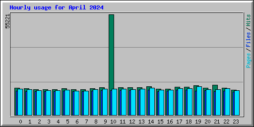 Hourly usage for April 2024