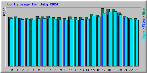 Hourly usage for July 2024